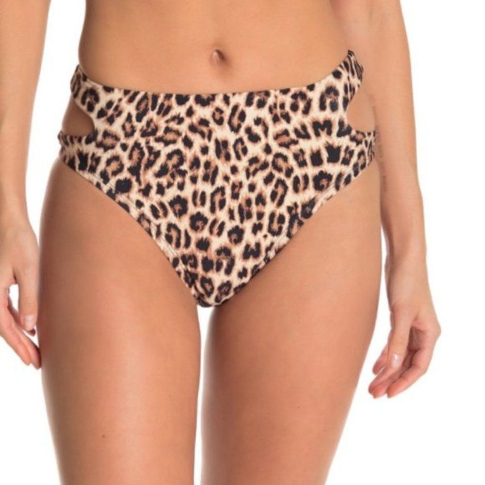 VYB Keyhole Leopard Print Bikini Bottoms size S/M